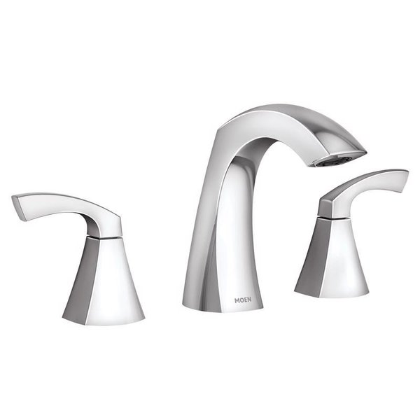 Moen Lindor Chrome Widespread Bathroom Sink Faucet 8 - 16 in. 84504